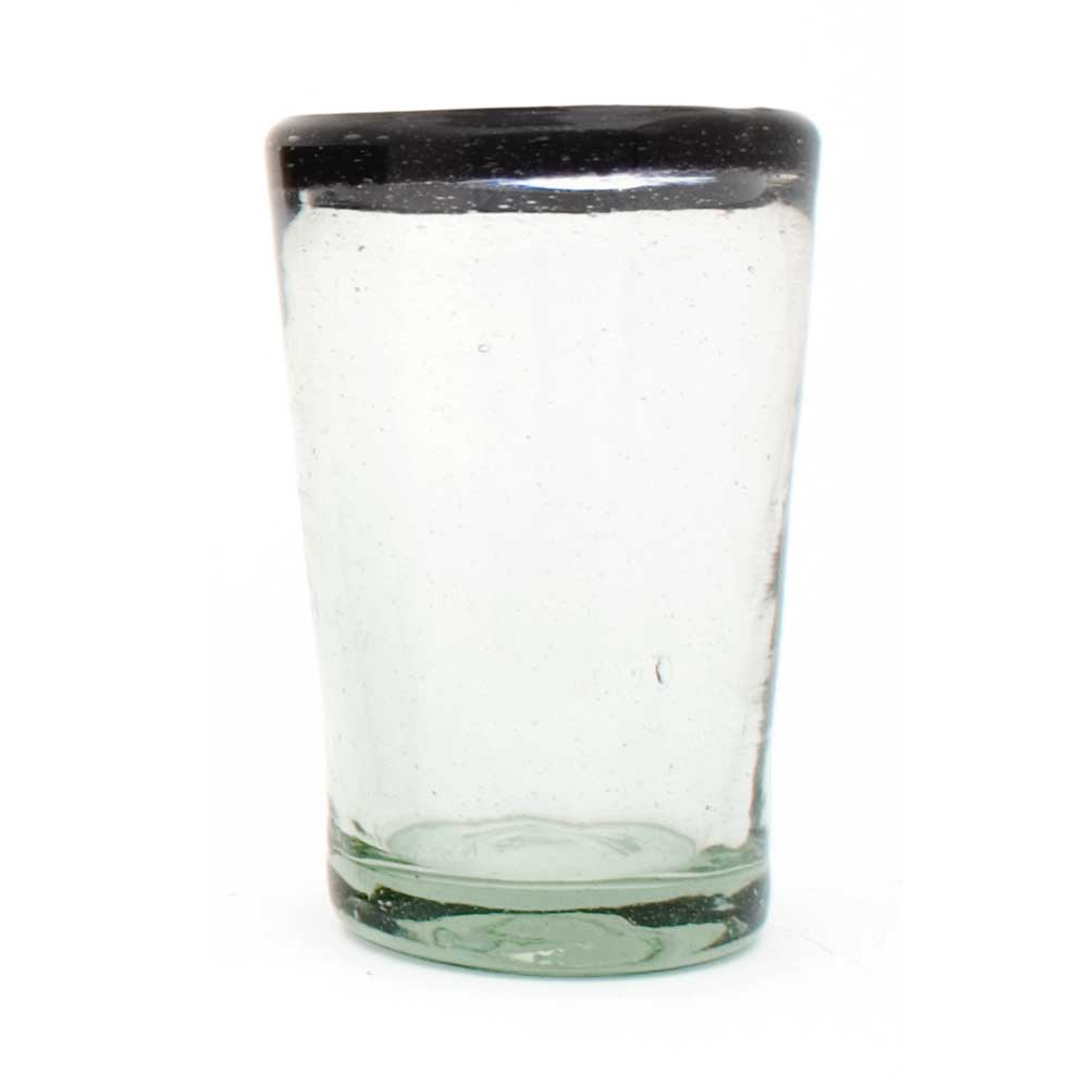 Clear with purple rim tumbler