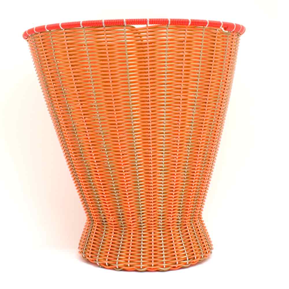 Orange & gold paper basket
