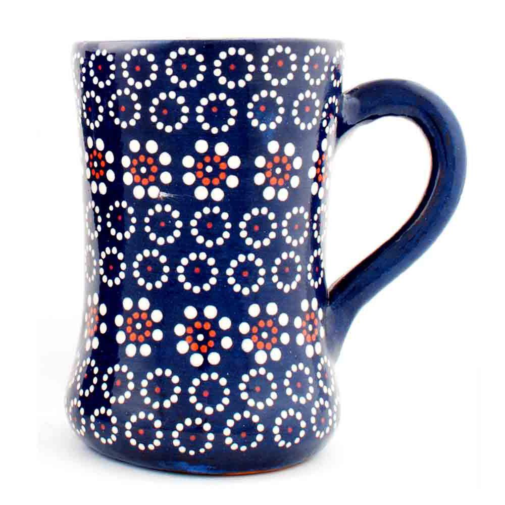 Capula navy tall mug 12 x 9cm