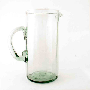 Clear ribbed straight jug