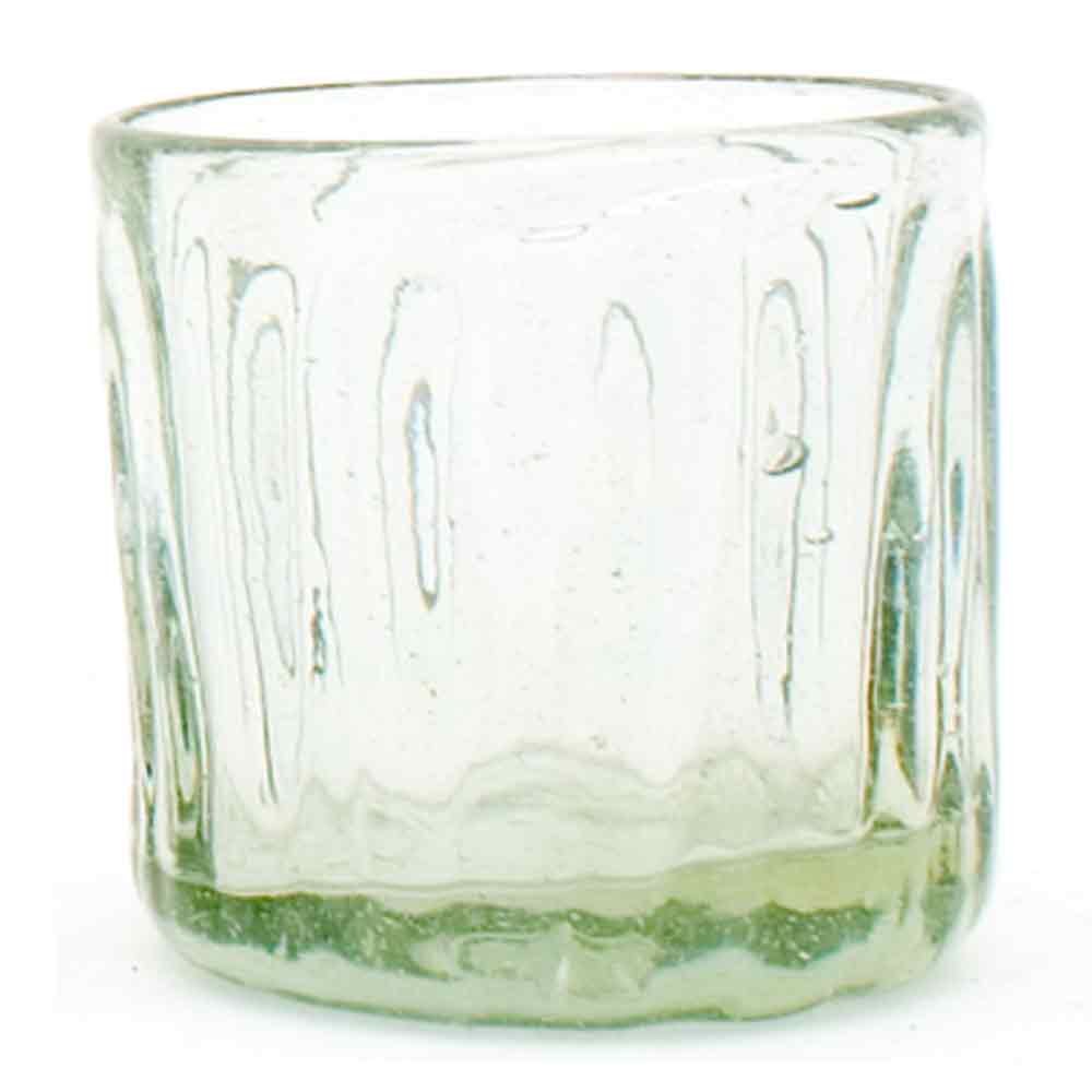 Clear ribbed shot glass