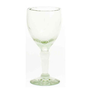 Clear wine glass