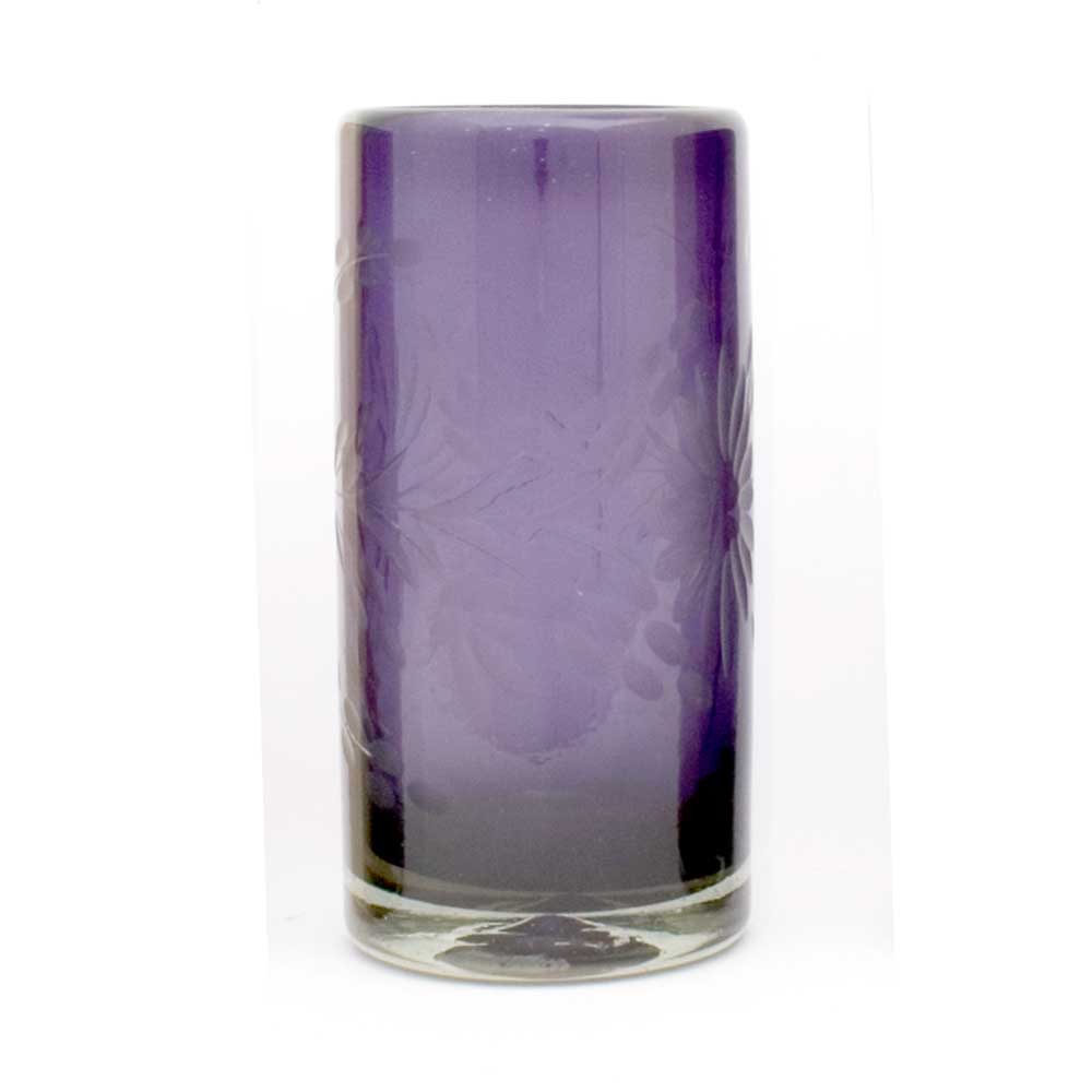 Engraved grape straight tumbler