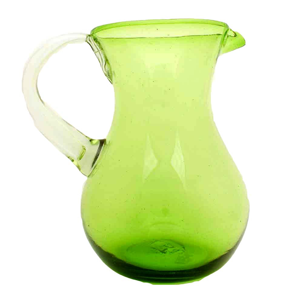 Lime green pear jug