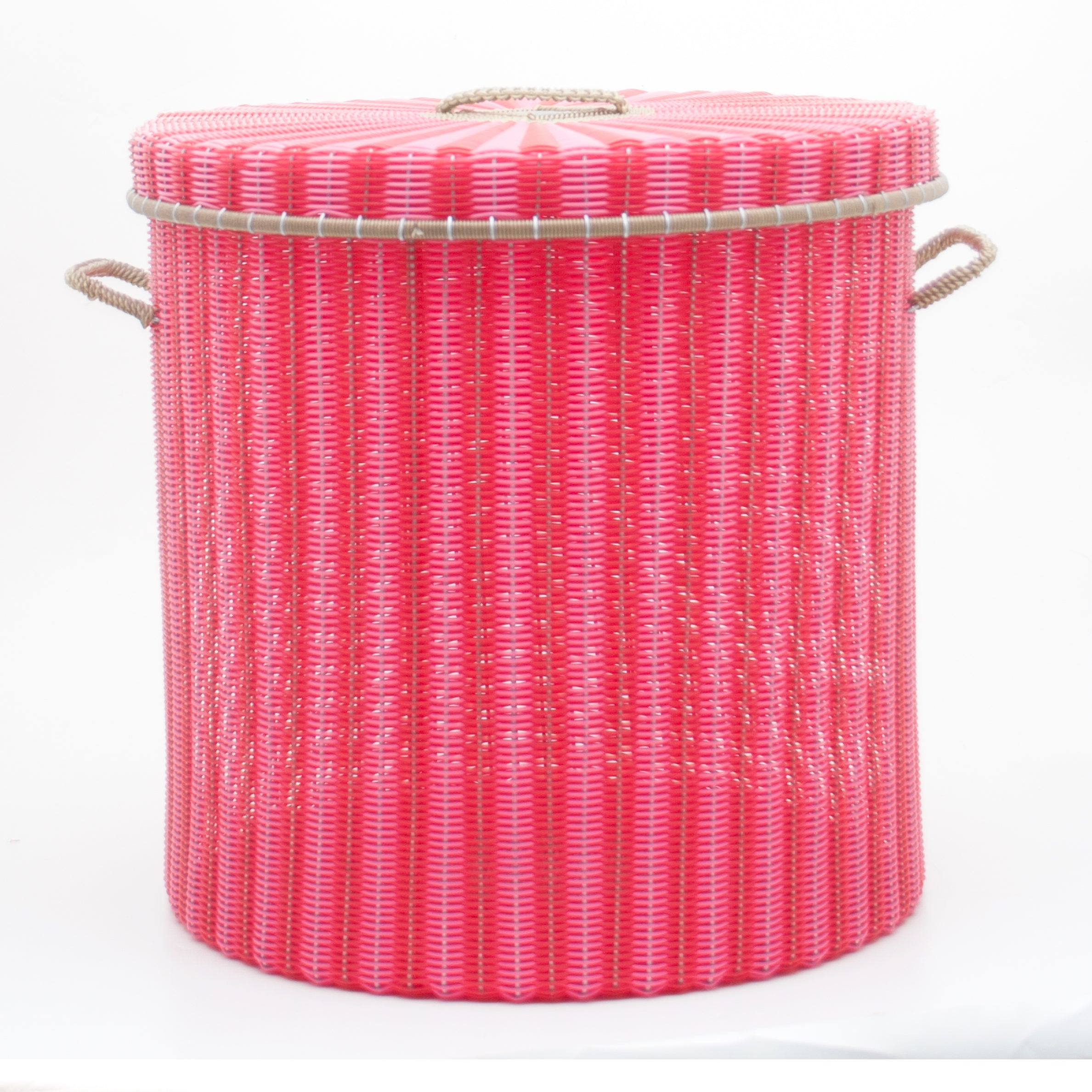 Red & pink storage basket