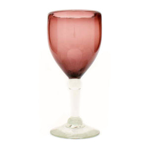 Large plum wine glass
