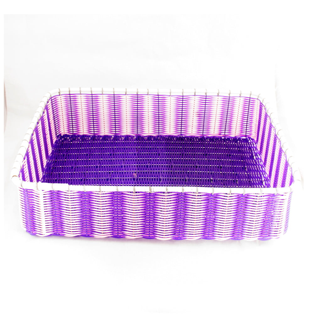 Pink and purple storage basket