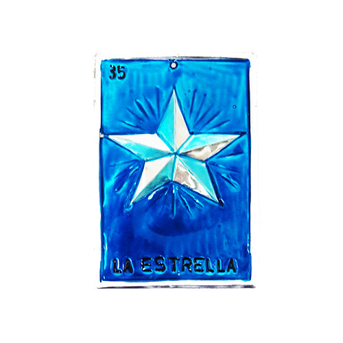 Tin loteria card -star