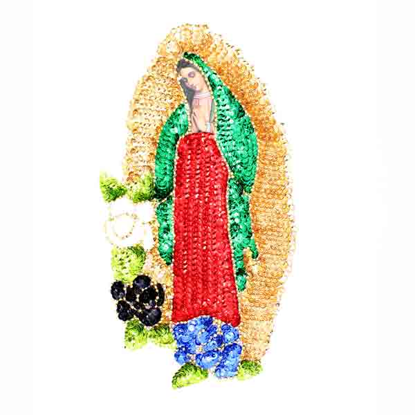 Virgen of Guadalupe sequinned - large