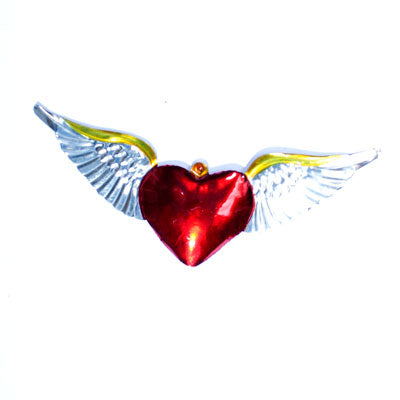 Tin heart with wings ‰ÛÒ small